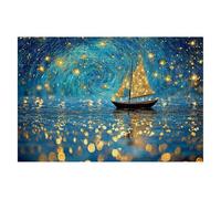 Jigsaw Puzzles for Adults 2000, Abstract Jigsaws 2000 Pieces for Adults, Impossible Wooden Starry Night Jigsaw Puzzle for The Whole, Classic Challenging Puzzle Game for Decompression Gifts Decor -2013