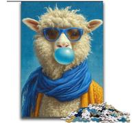 Jigsaw Puzzles for Adults 2000 Alpaca Blowing Bubbles for Age 14+ Educational Games For Adults And Teenagers Artwork Gift 70x100cm