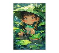 Jigsaw Puzzles for Adults 2000 Animal Frog Boy, Challenge Educational Game, Impossible High Difficult Jigsaw Puzzles for Adults, Puzzle 2000 Pieces