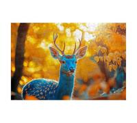 Jigsaw Puzzles for Adults 2000 Animal Jigsaws 2000 Pieces for Adults Wooden Deer Puzzle Games, Classic Educational Challenging Game for The Whole Families Decompression, Rome Decor Gifts 99x70cm E-11