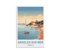 Jigsaw Puzzles for Adults 2000，Argeles Sur Mer France Jigsaw Puzzle 2000 Pieces for Adult Challenging Puzzle Games Jigsaw Puzzles for Adults 100x70cm