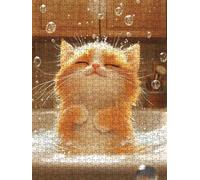 Jigsaw Puzzles for Adults 2000, Bathtub Cat 2000 Piece Jigsaw Puzzles for Adults, Challenging Puzzle Games, Classic Jigsaws, Impossible de Assemble Handmade, Fun Family Activities BXHZW0-1042