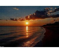 Jigsaw Puzzles for Adults 2000 Beach Impossible Jigsaw for Adults Educational Games Sunset Puzzle 2000 Pieces Suitable Beginners and Girl Aged 14 up Also Women and Men Beautiful Gifts 100x70cm C-813