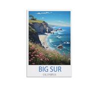 Jigsaw Puzzles for Adults 2000 Big Sur California 2000 Piece Puzzle Challenging Game for The Whole for Women,Gifts for Men 70x100cm
