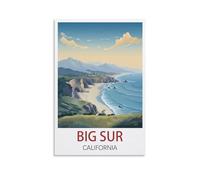 Jigsaw Puzzles for Adults 2000 Big Sur California 2000 Piece Puzzle Challenging Game for The Whole for Women,Gifts for Men 70x100cm