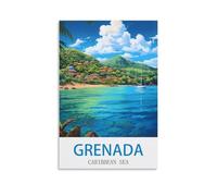 Jigsaw Puzzles for Adults 2000 Caribbean Sea Grenada 2000 Piece Jigsaw Puzzle For Adults - Challenging Puzzle Perfect for Game Nights 70x100cm