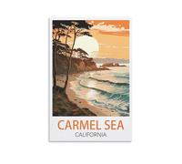 Jigsaw Puzzles for Adults 2000，Carmel Sea California Posters 2000 Piece Impossible Puzzle for Adults Educational Games 100x70cm