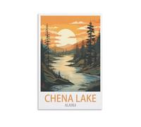 Jigsaw Puzzles for Adults 2000 Chena Lake Alaska 2000 Piece Puzzle Challenging Game for The Whole for Women,Gifts for Men 70x100cm