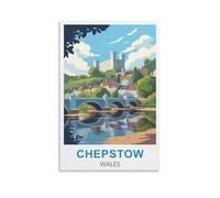 Jigsaw Puzzles for Adults 2000 Chepstow Wales Poster 2000 Piece Jigsaw Puzzle For Adults - Challenging Puzzle Perfect for Game Nights 70x100CM