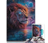 Jigsaw Puzzles for Adults 2000 Cosmic Lion,Help The Brain Exercise Addictive Toys to Cultivate Patience Artists Collection,Fine Art 70x100cm