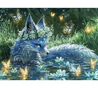 Jigsaw Puzzles for Adults 2000 Dream Fox Puzzle High Definition Wooden Puzzle with Gifts Box Relaxing Home Activity Large Educational Puzzles Modern Home Decor Challenging Games for Adults s7h-504
