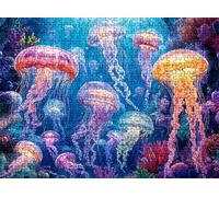 Jigsaw Puzzles for Adults 2000 dream jellyfish, Challenging Difficult Puzzle Wooden, 2000 Piece Jigsaw Puzzles for Adults Educational Game Decompression, Large Size Wall Art 39.2 x 27.8 inches w0-626