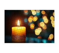 Jigsaw Puzzles for Adults 2000, Dream Jigsaws 2000 Pieces for Adults, Impossible Jigsaws Puzzle Challenging Game for The Whole, Wooden Jigsaw Puzzles for Gifts for Women Men, Decor Theme:Candle -1298