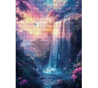 Jigsaw Puzzles for Adults 2000, Dreamy Waterfall 2000 Piece Jigsaw Puzzles for Adults, Challenging Puzzle Games, Classic Jigsaws, Impossible de Assemble Handmade, Fun Family Activities BXHZW0-693