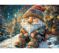 Jigsaw Puzzles for Adults 2000 Dwarf Christmas Tree Puzzle High Definition Wooden Puzzle with Gifts Box Relaxing Home Activity Wall Decor Large Educational Puzzles Challenging Games for Adults s7h-934