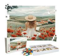 Jigsaw Puzzles for Adults 2000 Educational Game jigsaw puzzle Hard Difficult Challenging Large Puzzle Jigsaw Home Wall Decors Family Challenge Unique Gifts Women/Men Theme: Woman Poppy Puzzle W3H-126
