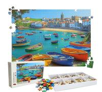 Jigsaw Puzzles for Adults 2000 Educational Game jigsaw puzzle Hard Difficult Challenging Large Puzzle Jigsaw Home Wall Decors Family Challenge Unique Gifts Women/Men Theme: Color Boat Puzzle W3H-520