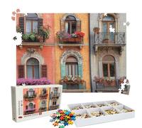 Jigsaw Puzzles for Adults 2000 Educational Game jigsaw puzzle Hard Difficult Challenging Large Puzzle Jigsaw Home Wall Decors Family Challenge Unique Gifts Women/Men Theme: Flower House Puzzle W3H-938