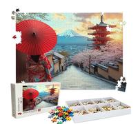 Jigsaw Puzzles for Adults 2000 Educational Game jigsaw puzzle Hard Difficult Challenging Large Puzzle Jigsaw Home Wall Decors Family Challenge Unique Gifts Theme: Japan Mount Fuji Puzzle W3H-172