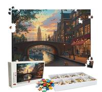 Jigsaw Puzzles for Adults 2000 Educational Game jigsaw puzzle Hard Difficult Challenging Large Puzzle Jigsaw Home Wall Decors Family Challenge Unique Gifts for Men Theme: City Bridge(2) Puzzle W3H-587