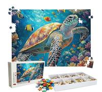 Jigsaw Puzzles for Adults 2000 Educational Game jigsaw puzzle Hard Difficult Challenging Large Puzzle Jigsaw Home Wall Decors Family Challenge Unique Gifts Theme: Coral Sea Turtles(3) Puzzle W3H-249