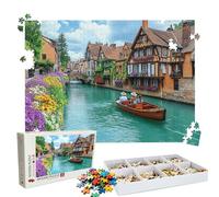 Jigsaw Puzzles for Adults 2000 Educational Game jigsaw puzzle Hard Difficult Challenging Large Puzzle Jigsaw Home Wall Decors Family Challenge Unique Gifts for Men Theme: Venice Ship(2) Puzzle W3H-324