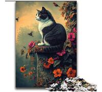Jigsaw Puzzles for Adults 2000 Flowers And Cats for Age 14+ Brain Teaser Game Best Gift for Adults And Teenagers 70x100cm