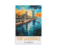 Jigsaw Puzzles for Adults 2000 Fort Lauderdale Florida Poster 2000 Piece Impossible Puzzle for Adults Educational Games 70x100CM
