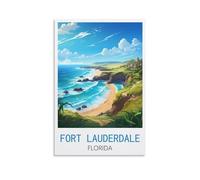 Jigsaw Puzzles for Adults 2000 Fort Lauderdale Florida Posters，2000 Piece Jigsaw Puzzle For Adults - Challenging Puzzle Perfect for Game Nights 100x70cm