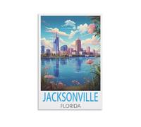 Jigsaw Puzzles for Adults 2000，Jacksonville Florida Puzzles for Adults, Challenging Puzzles, Puzzle Game for The Whole for Women,Gifts for Men, 100x70cm