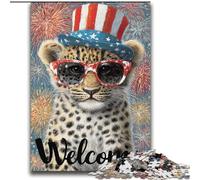 Jigsaw Puzzles for Adults 2000 Jigsaws American Leopard,Toys Educational Games Stress Relieving Parent-child Interaction 70x100cm