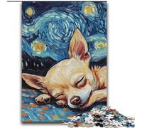 Jigsaw Puzzles for Adults 2000 Jigsaws Chihuahua Night Sky for 14+ Unique Challenge Game Family Games Christmas Birthday Gifts 70x100cm
