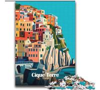 Jigsaw Puzzles for Adults 2000 Jigsaws Cinque Terre Italy Poster, Learning Educational Toys Family Games Unique Birthday And Gifts 70x100cm