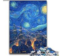 Jigsaw Puzzles for Adults 2000 Jigsaws City Under The Night Sky Brain Teaser Game Wall Decoration Unique Birthday And Xmas Gifts 70x100cm