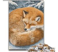 Jigsaw Puzzles for Adults 2000 Jigsaws Fox in The Snow Brain Teaser Game Wall Decoration Unique Birthday And Xmas Gifts 70x100cm