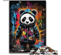 Jigsaw Puzzles for Adults 2000 Jigsaws Graffiti Art Panda for Age 14+ Educational Games For Adults And Teenagers Artwork Gift 70x100cm
