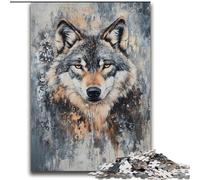 Jigsaw Puzzles for Adults 2000 Jigsaws Gray Wolf Help The Brain Exercise Addictive Toys to Cultivate Patience Perfect Decoration 70x100cm
