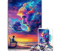 Jigsaw Puzzles for Adults 2000 Jigsaws Human Face Color Cloud,Educational Games Home Decoration for Is Ideal As A Gift for The Whole Family 70x100cm