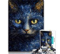 Jigsaw Puzzles for Adults 2000 Jigsaws Psychedelic Cat,Learning Educational Toys Family Games Suitable for Desktop Decoration 70x100cm