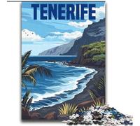 Jigsaw Puzzles for Adults 2000 Jigsaws Tenerife Island Spain,Educational Family Game Wall Decoration Unique Birthday And Xmas Gifts 70x100cm