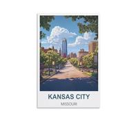 Jigsaw Puzzles for Adults 2000 Kansas City Missouri 2000 Piece Puzzle Challenging Game for The Whole for Women,Gifts for Men 70x100cm