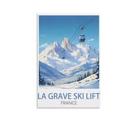 Jigsaw Puzzles for Adults 2000 La Grave Ski Lift France 2000 Piece Impossible Puzzle for Adults Educational Games 70x100cm