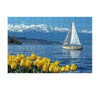 Jigsaw Puzzles for Adults 2000, Landscape Jigsaws 2000 Pieces for Adults, Impossible Jigsaws Puzzle Challenging Game for The Whole, Wooden Jigsaw Puzzles for Gifts for Women, Decor Theme:Boat -2266