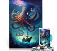 jigsaw puzzles for adults 2000 “Legends of the Deep Kraken” Made of cardboard,for ages 14 and over Vacation at home: killing time Unique Birthday size:70x100cm/27.5x39.3inch