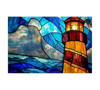 Jigsaw Puzzles for Adults 2000 Lighthouse Jigsaws 2000 Pieces for Adults Wooden Abstract Puzzle Games Classic Educational Challenging Game for The Whole Families Decompression Decor Gifts 99x70cm J-48
