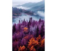 Jigsaw Puzzles for Adults 2000 Misty Jungle Puzzle Impossible Hard Difficult Challenging Puzzle for Adults 2000 Piece Puzzle Games 39.4 x 27.6 inch