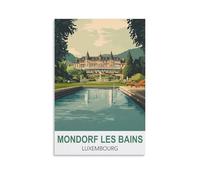 Jigsaw Puzzles for Adults 2000，Mondorf Les Bains Luxembourg Posters Paper Jigsaw Puzzle 2000 Pieces Adult Toys Decompression Game 100x70cm