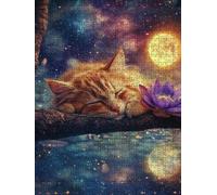 Jigsaw Puzzles for Adults 2000, Moon Cat 2000 Piece Jigsaw Puzzles for Adults, Challenging Puzzle Games, Classic Jigsaws, Impossible de Assemble Handmade Decorative, Fun Family Activities BXHZW0-1059
