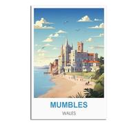 Jigsaw Puzzles for Adults 2000，Mumbles Wales Paper Jigsaw Puzzle 2000 Pieces Adult Toys Decompression Game 100x70cm