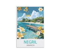 Jigsaw Puzzles for Adults 2000 Negril Jamaica，2000 Piece Jigsaw Puzzle For Adults - Challenging Puzzle Perfect for Game Nights 100x70cm